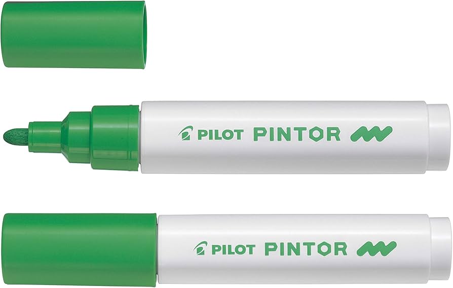 Marqueur Pilot Pintor Medium Vert Clair - Pointe 1,4 mm  Pour Dessin et Écriture Créative