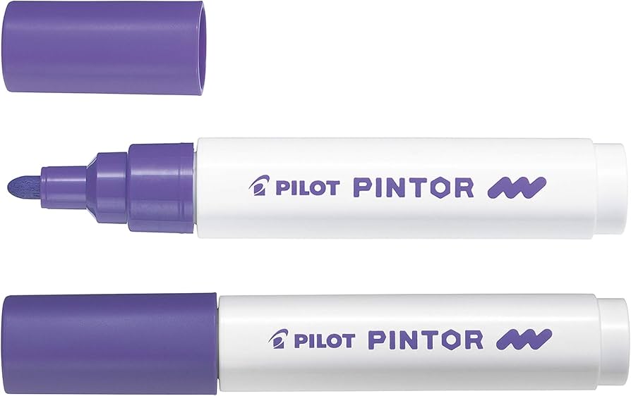 Marqueur Pilot Pintor Medium Violet - Pointe 1,4 mm pour Dessin et Écriture Créative