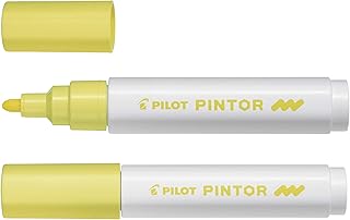 Marqueur PILOT Mk Pintor - Taille moyenne 1,4 mm Jaune pastel Multicolore pour Création Artistique