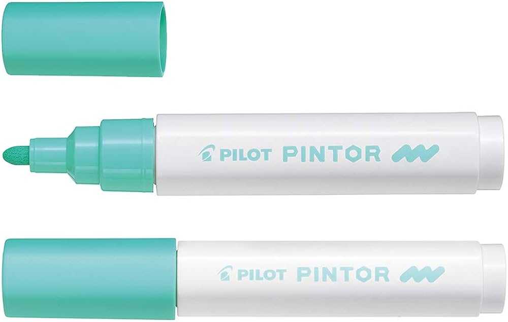 Marqueur Pilot Pintor Medium Vert Pastel - Pointe 1,4 mm  Pour Dessin et Écriture Créative