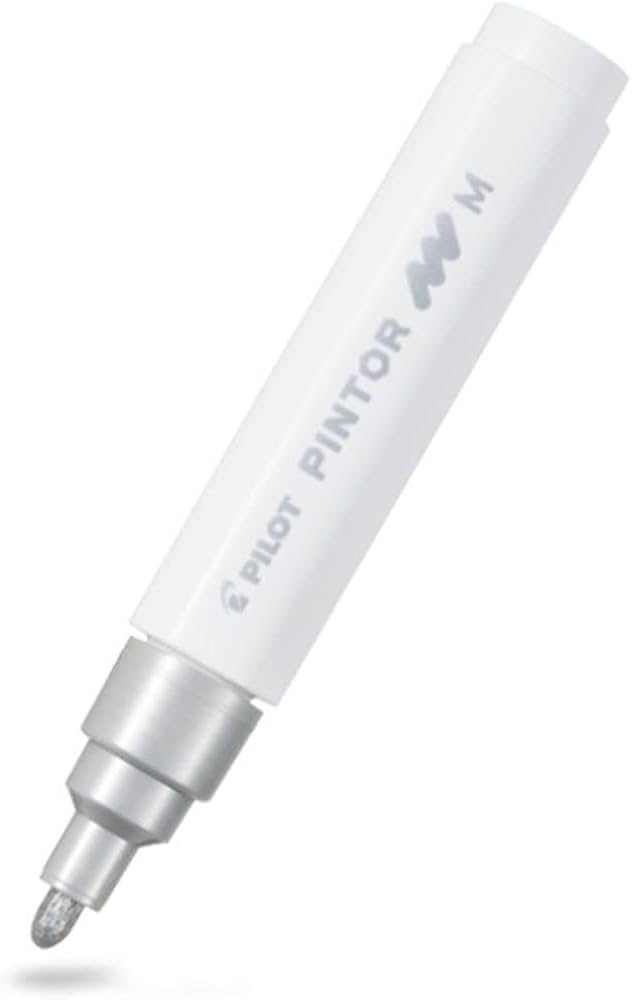 Marqueur Pilot Pintor Medium Argent Métal - Pointe 1,4 mm   pour Dessin et Écriture Créative