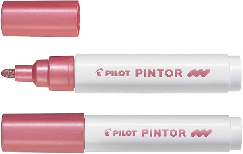 Marqueur Pilot Pintor Medium Rose Métal - Pointe 1,4 mm  pour Dessin et Écriture Créative