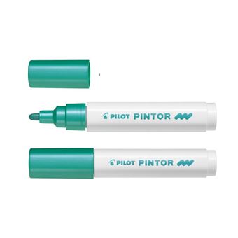 Marqueur Pilot Pintor Medium Vert Métal - Pointe 1,4 mm  pour Dessin et Écriture Créative