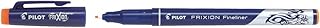 Feutre fin effaçable Pilot FriXion Orange PK12 - Stylo pour bureau et papeterie, écriture fluide