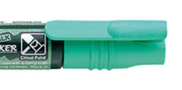 Marqueur craie Pentel - Vert, effaçable, pointe fine pour vitres vitrines tableaux en écriture scolaire et bureau