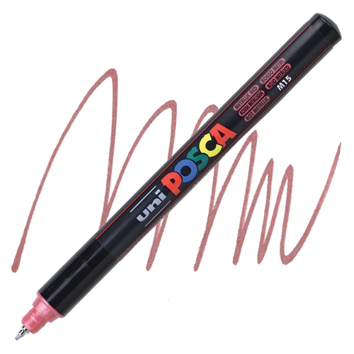 Feutre Posca Pointe Extra Fine Rouge Métallique 0.7mm - Dessin et Écriture Précise pour Artistes et Designers