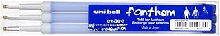 Recharges stylo thermosensible UNIBALL FANTHOM - Bleu, 3 unités pour écriture effaçable