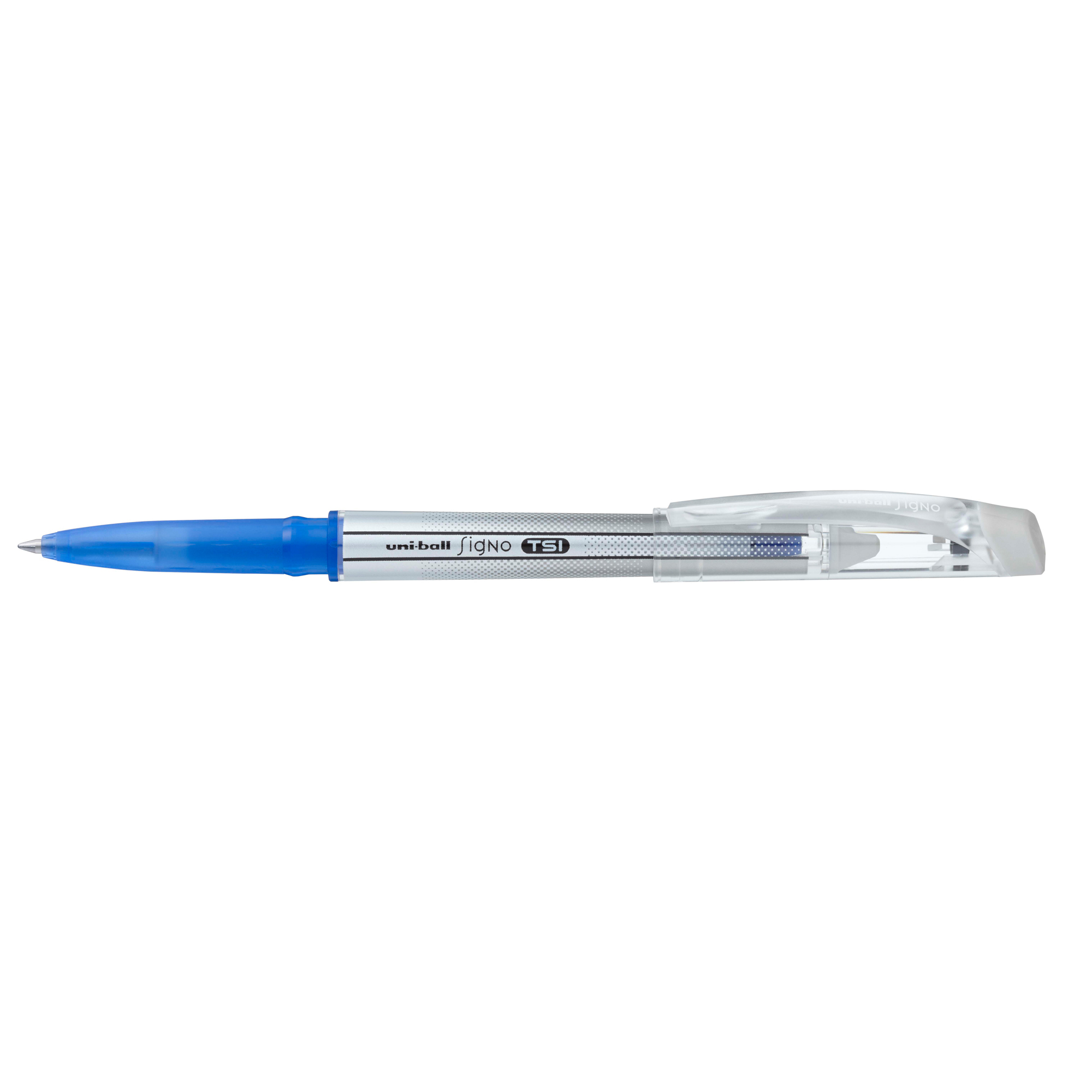 Stylo Rollerball Uni-ball UM151S - Bleu 0.7 mm, Trait 0.5 mm pour écriture fluide