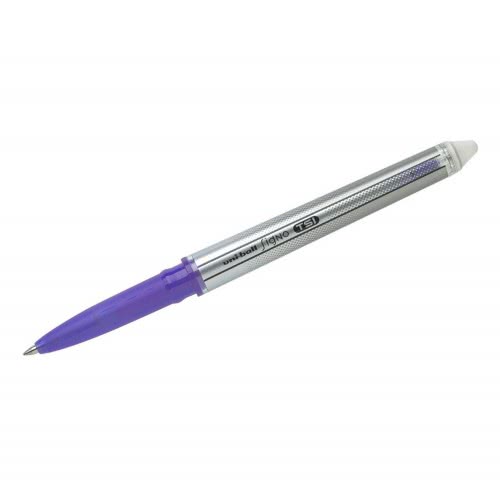 Faber-Castell Roller Uniball TSI - Encre Gel Effaçable Pointe Moyenne Tracé 0.7mm Violet - Pour Écriture