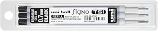 Recharges Uniball Roller Signo - Encre Gel Effaçable Pointe Moyenne 0.7mm Noir pour Stylo