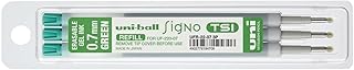 Recharges Uniball Roller Signo - Encre Gel Effaçable Pointe Moyenne 0.7mm Vert pour Stylo