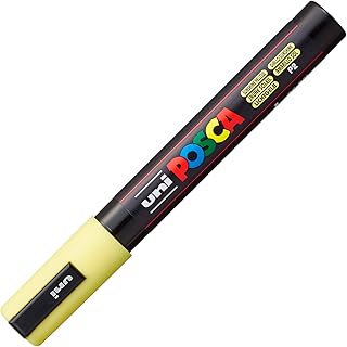Marqueur à pigment Posca PC-5M RR - Jaune soleil Moyen 1.8/2.5mm pour Art et Design