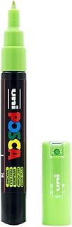 Marqueur peinture Uni-ball Uni Posca 186770 - Pointe ogive extra fine 0,7 mm Vert pomme pour artistes et loisirs créatifs