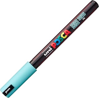 Feutre Posca Pointe Extra Fine Vert d'eau 0.7mm - Dessin et Écriture Précise pour Artistes et Designers