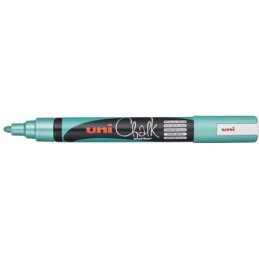 Marqueur Craie Liquide Uniball PWE-5M Vert Métallique - Pointe Ogive 1.8/2.5mm pour Ardoise et Verre