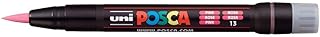 Marqueur pinceau Uni-Ball Posca Brush PCF-350 - Rose pour dessin et calligraphie, loisirs créatifs