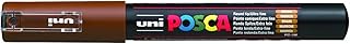Marqueur Uni-Ball POSCA PC1MC - Pointe conique extra-fine 0,7-1mm Marron pour dessin et écriture