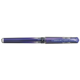 Stylo Roller Uniball SIGNO Broad UM-153 VTM - Encre Gel Violet Métallique pour Écriture Créative