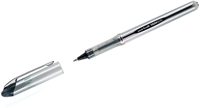 Stylo roller Uniball VISION ELITE UB-200 N - Encre noire 0,6 mm Indélébile pour usage en avion