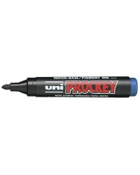 Marqueur permanent Uni-ball PROCKEY PM-122 - Pointe ogive 1,8-2,2 mm Bleu pour bureau et école