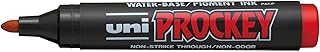 Marqueur permanent Uniball PROCKEY PM-122 R - Pointe ogive Rouge pour bureau et école
