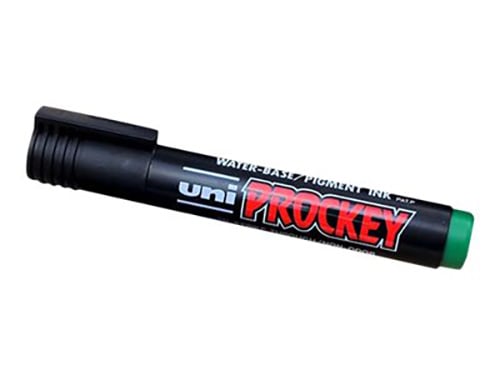 Marqueur permanent Uniball PROCKEY PM-122 V - Pointe ogive Vert pour surfaces multiples