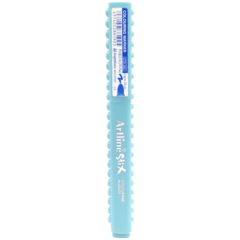 Marqueur pinceau Artline Stix Colouring Marker - Couleur Light Blue pour dessin et coloriage