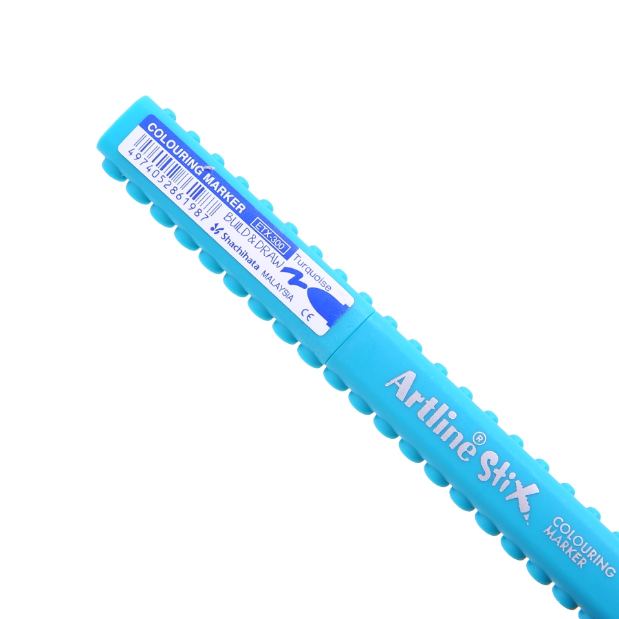 Marqueur pinceau Artline Stix Colouring Marker - Couleur Turquoise pour dessin et coloriage