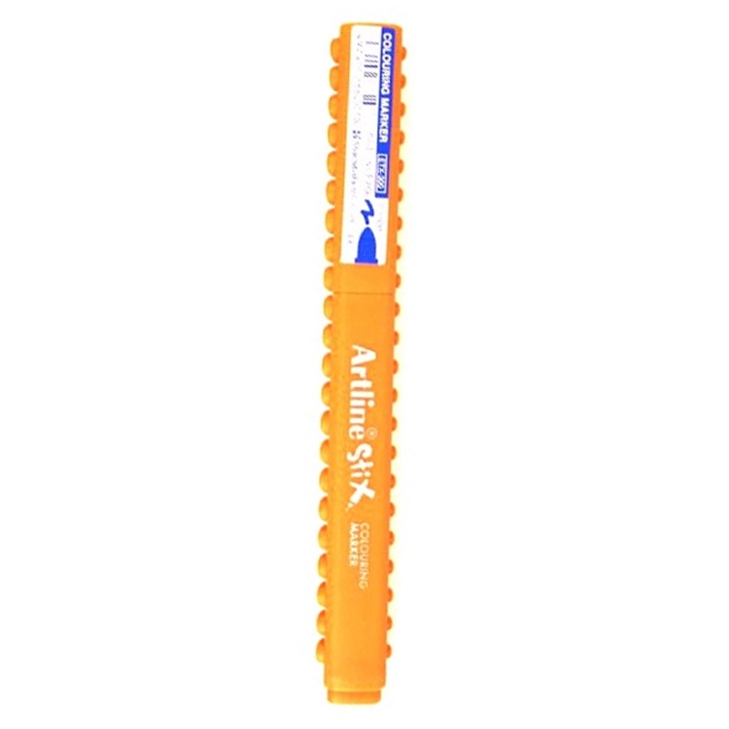 Marqueur pinceau Artline Stix Colouring Marker - Couleur Orange pour dessin et coloriage