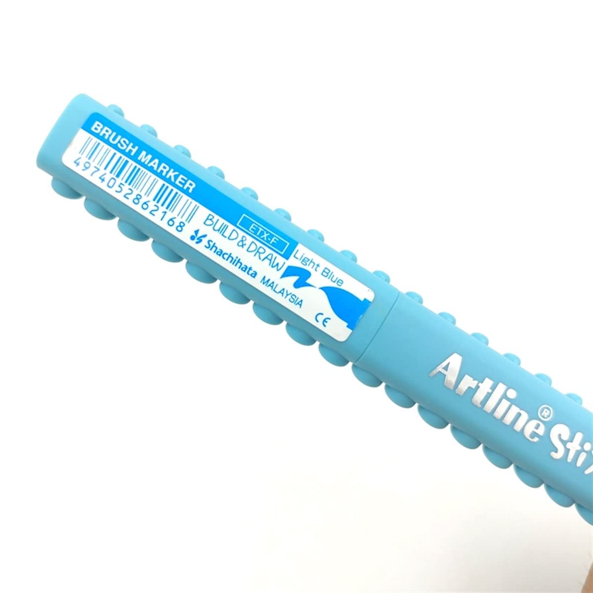 Marqueur pinceau Artline Stix Brush Marker - Couleur Sky Blue pour dessin et coloriage