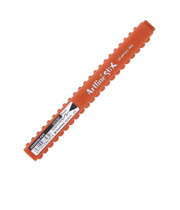 Marqueur pinceau Artline Stix Drawing Pen - Couleur Brown pour dessin et coloriage
