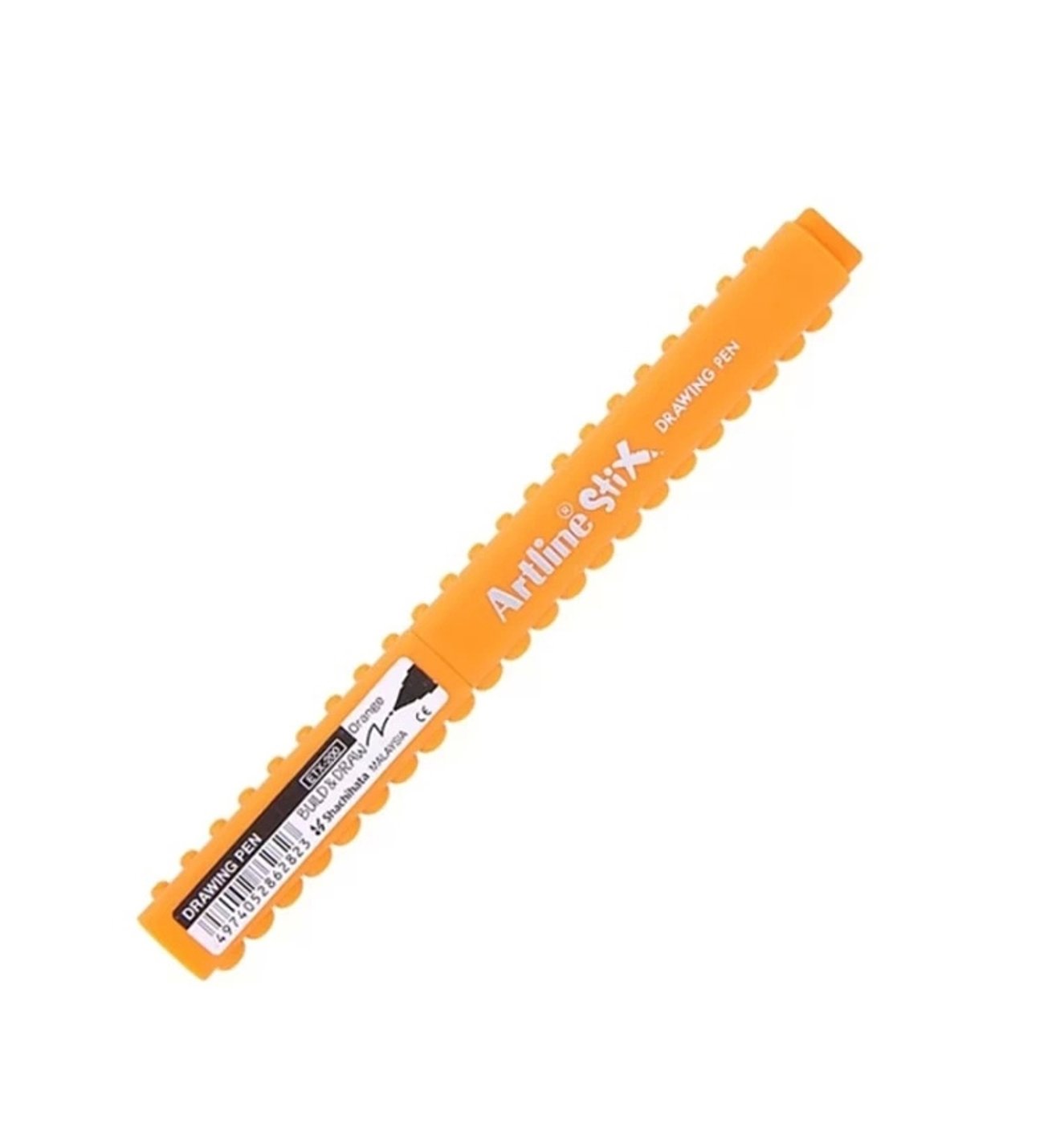 Marqueur pinceau Artline Stix Drawing Pen - Couleur Orange pour dessin et coloriage