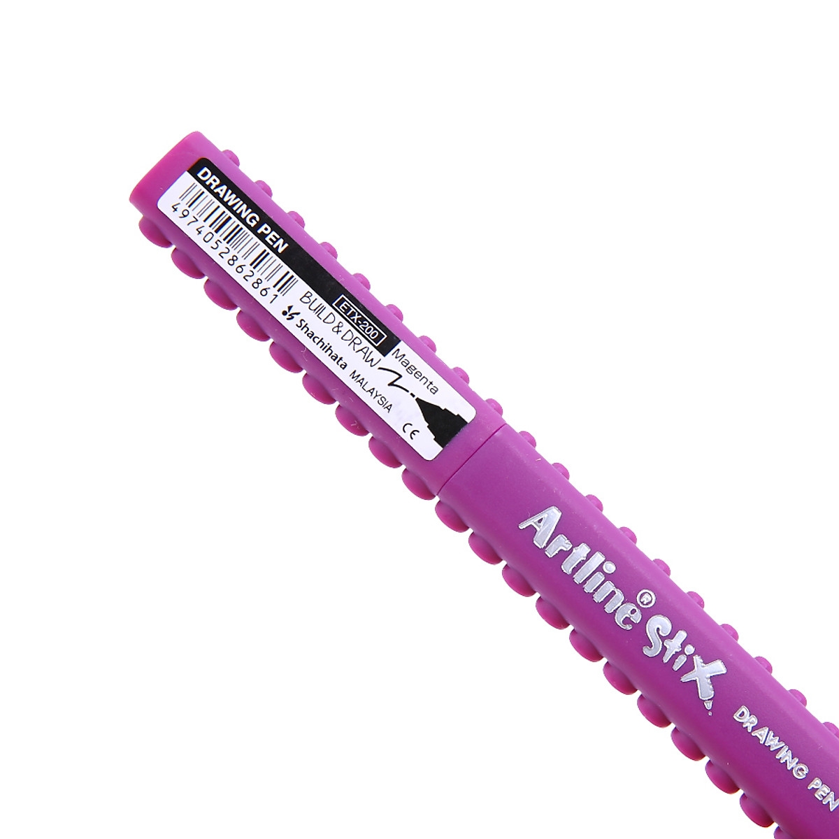 Marqueur pinceau Artline Stix Drawing Pen - Couleur Magenta pour dessin et coloriage