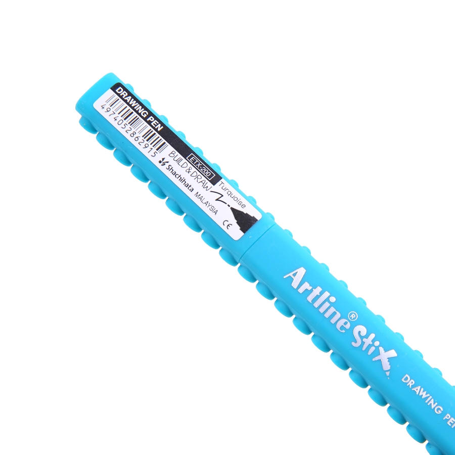Marqueur pinceau Artline Stix Drawing Pen - Couleur Turquoise pour dessin et coloriage