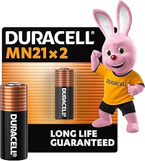 Piles Alcalines Spéciales Duracell MN21 - 12V A23/23A/V23GA/LRV08/8LR932 - Lot de 2 Pour Télécommandes et Systèmes de Sécurité