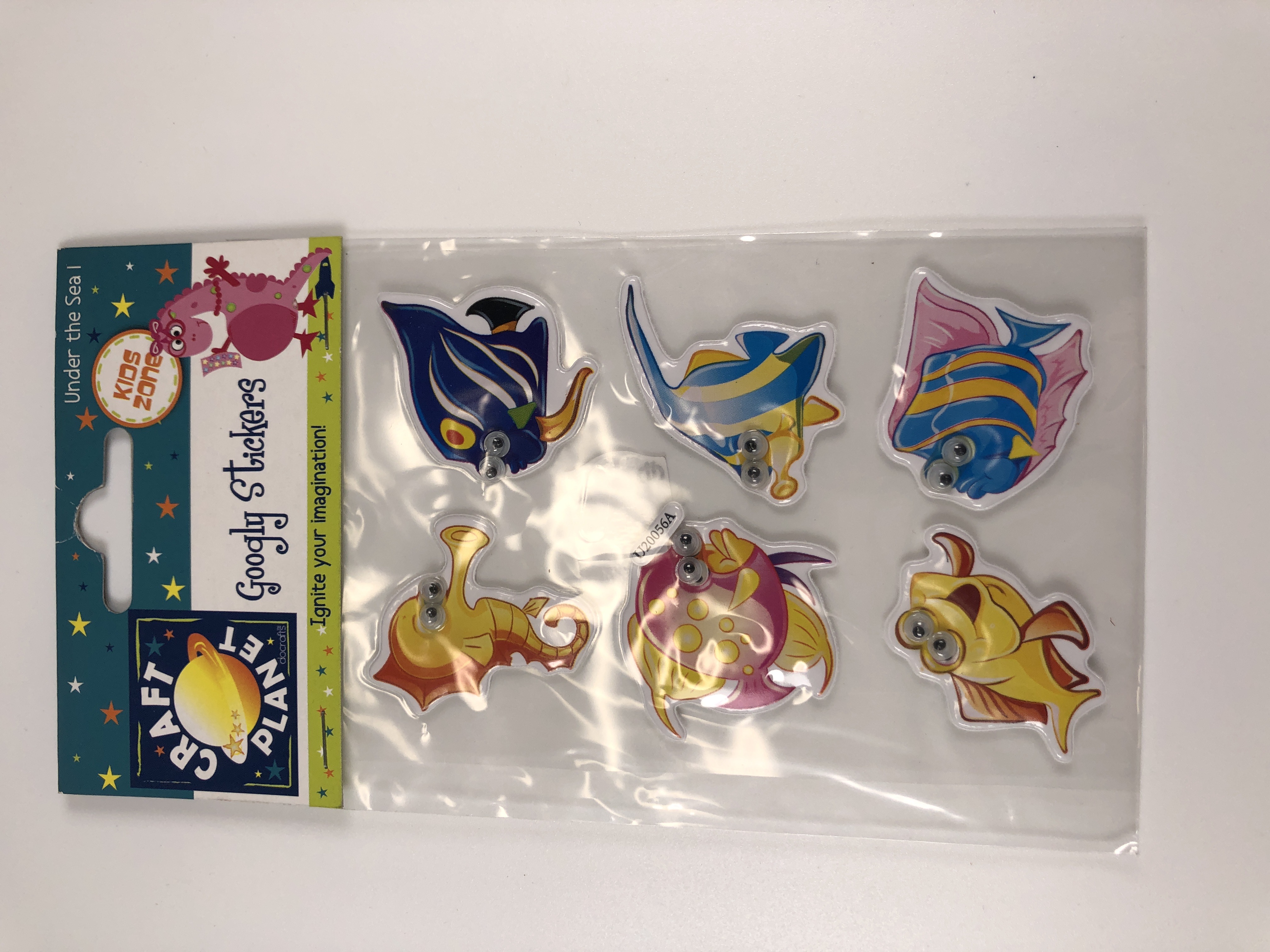 Stickers Googly - Poissons - Décoration amusante pour projets créatifs enfants