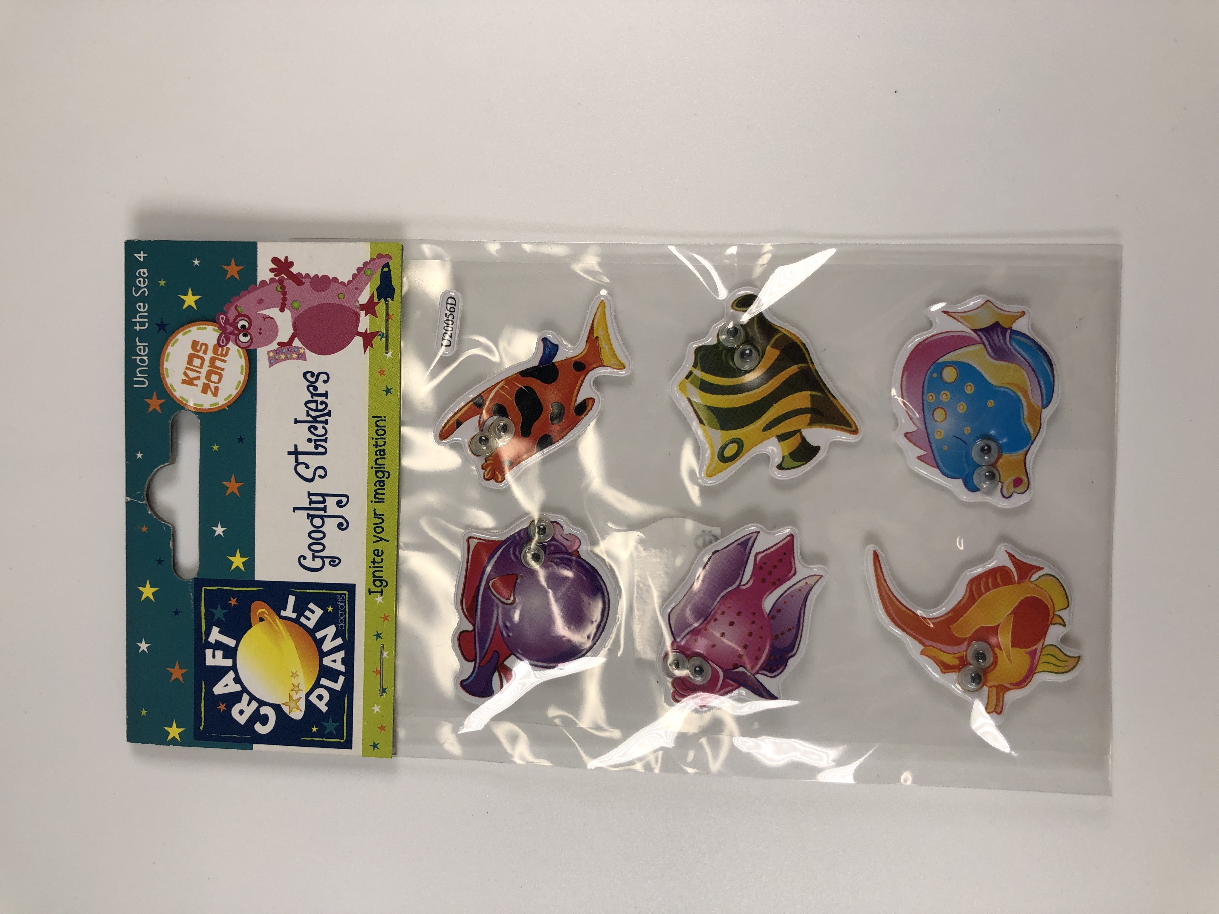 Stickers Googly - Poissons - Décoration amusante pour projets créatifs enfants