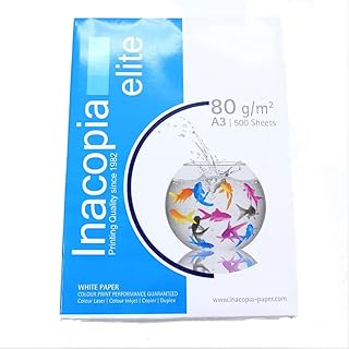 Ramette Papier Multifonction Inacopia Elite A3 - 80 g/m² 500 Feuilles Blanc pour Imprimante et Photocopieur