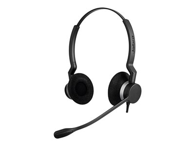 Micro-casque Jabra BIZ 2300 QD Duo - Supra-aural binaural antibruit avec perche télescopique 360° pour téléphonie IP