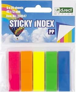 Marque-page autocollant - adhésif repositionnable pour livres et documents de bureau