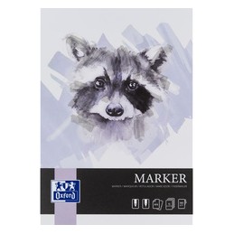 Bloc de dessin Oxford Marker A4 15 feuilles 180g pour dessin artistique et loisirs créatifs