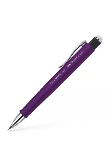 Porte-mine Faber-Castell Polymatic violet - Mine 0,7 mm pour écriture et dessin scolaire