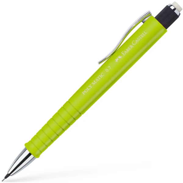 Porte-mine Faber-Castell Poly Matic 0.7 mm ANIS - Mine fine pour écriture et dessin scolaire