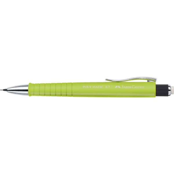 Porte-mine Faber-Castell Poly Matic 0.7 mm ANIS - Mine fine pour écriture et dessin scolaire