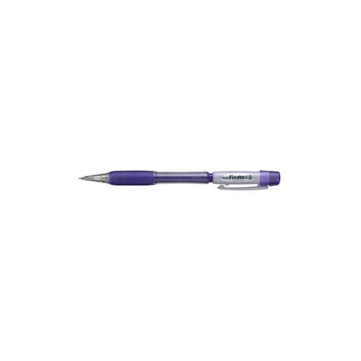 Porte-mine Pentel Fiesta - Grip Confort Caoutchouc, Agrafe, Gomme Rechargeable, Mine 0,5mm, Corps Violet, Pour Écriture
