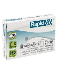 Agrafes Rapid 23/10 Galvanisé - Boîte de 1000 pour Agrafeuse Bureau et Atelier