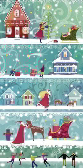 Porte-billet Noël Pictura - 18x9 cm Carte cadeau festive pour occasions spéciales