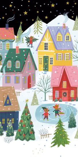 Porte-billet Noël Pictura - 18x9 cm Carte cadeau festive pour occasions spéciales