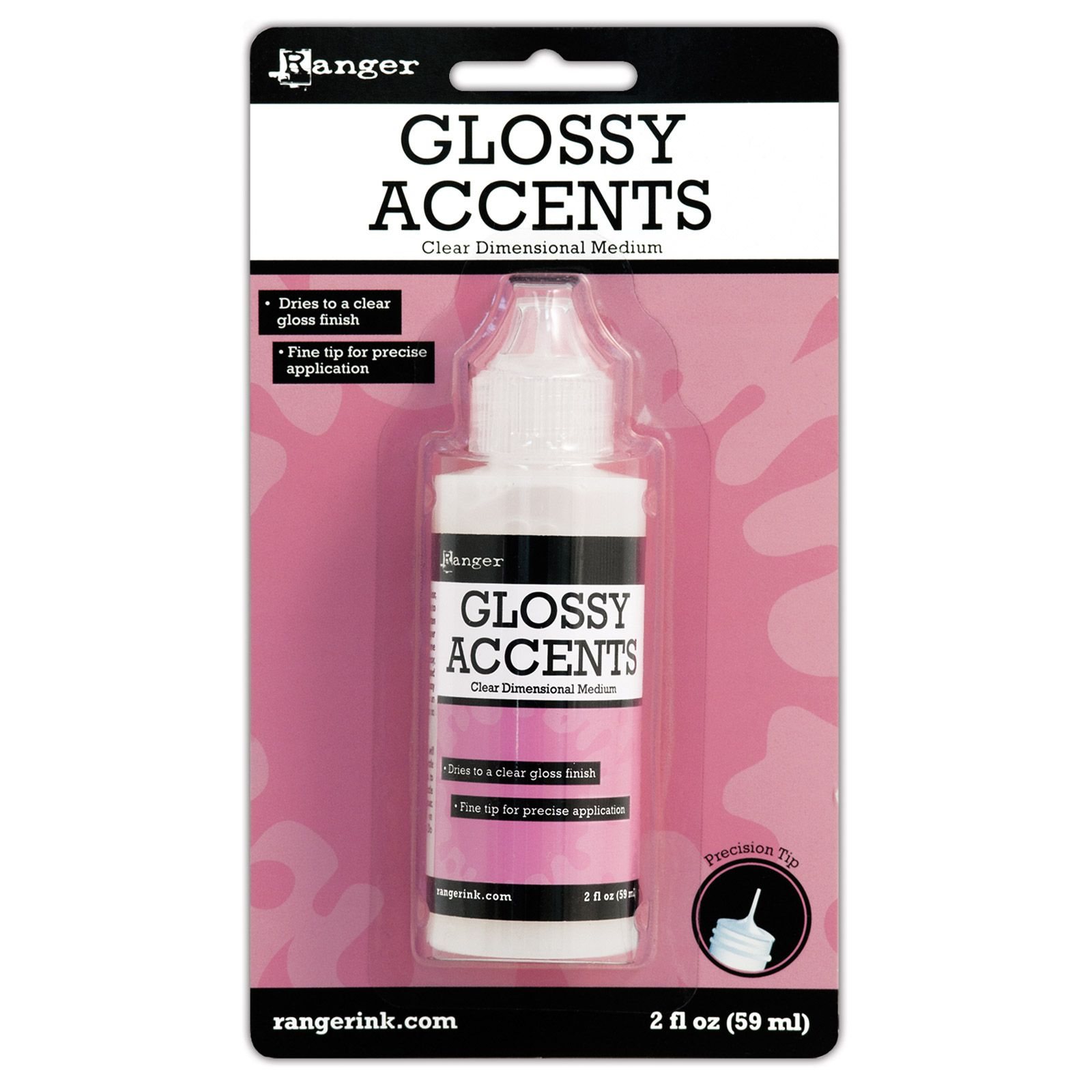 Colle Ranger Glossy Accents 59 ml - Colle transparente pour effets 3D et décoration créative