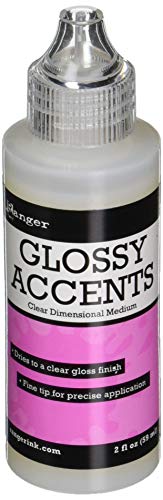 Colle Ranger Glossy Accents 59 ml - Colle transparente pour effets 3D et décoration créative